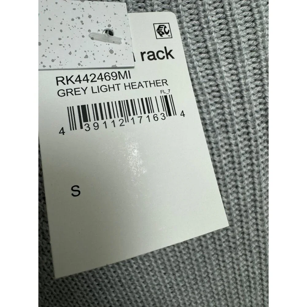 Abound Womens Midi Knit Sweater Dress Turtleneck Small S Gray Side Slit New NWT - Picture 7 of 12